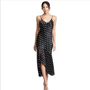 Black and white polka dot dress